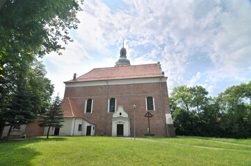 Fototapeta premium Church of Saint Martin and Saint Anna in Krajenka, Poland