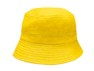 yellow bucket hat PNG transparent..