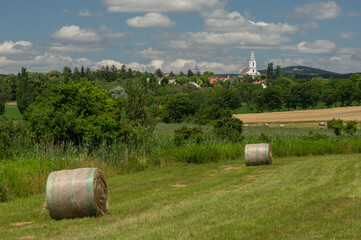 Tihany peninsula landscape view with Aszofo in the background