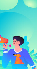 Business People Flat Vector Concept Operation Hand Drawn Illustration
