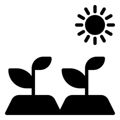 agriculture icon, glyph icon style