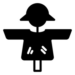 scarecrow icon, glyph icon style