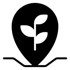 farming icon, glyph icon style