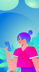 Business People Flat Vector Concept Operation Hand Drawn Illustration