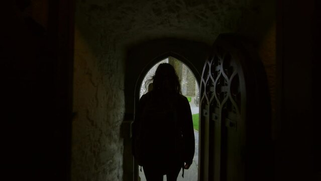 Rock of Cashel Ruins and Graveyard In Ireland