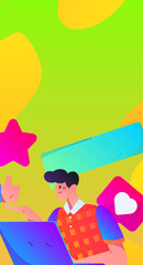 Business People Flat Vector Concept Operation Hand Drawn Illustration