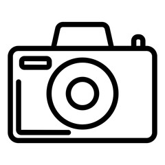 camera icon line style vector