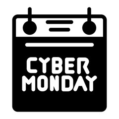 cyber monday icon line style