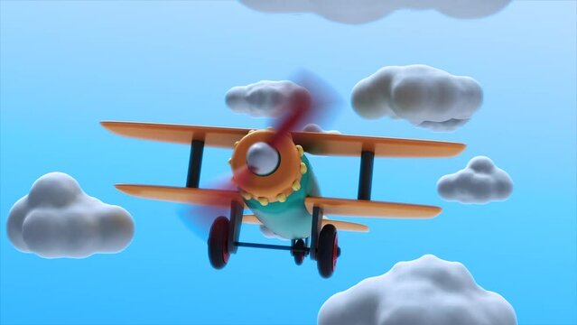 Toy Plane Flying in a loop