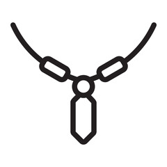 necklace line icon