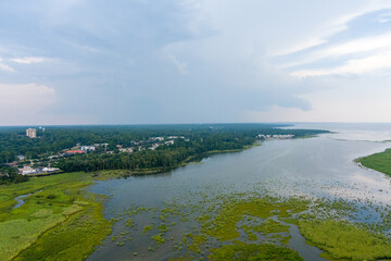 Daphne, Alabama on a humid summer day