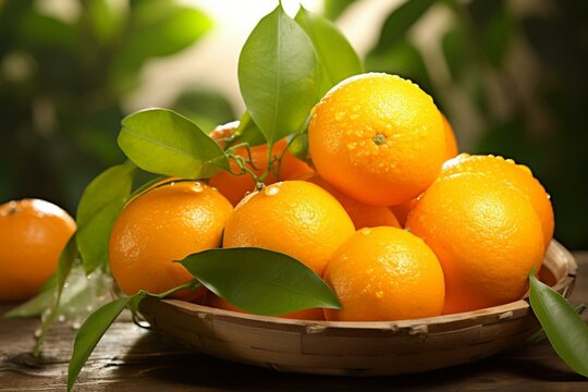 A refreshing citrus fruit, mandarin orange is a delightful summer treat. Generative AI