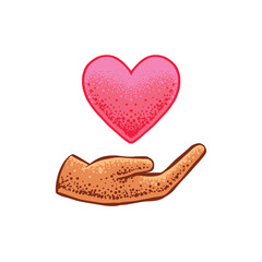 Keep the Love Icon Illustration