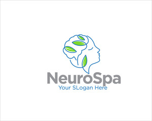 neuron spa logo designs for medical service and beauty consult