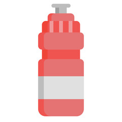  water Bottle, Drinking, Hydration, Sport, Boxer, Boxing, Fighting Icon, Flat style icon vector illustration, Suitable for website, mobile app, print, presentation, infographic and any other project.