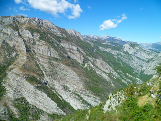 On the railroad from Kolasin to Podgorica