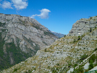 On the railroad from Kolasin to Podgorica