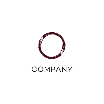 Round circle abstract art youthful energy spiritual Logo design, brand identity, business logo, editable vector