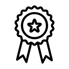 Winner success icon symbol vector image. Illustration of reward champion win championship bedge design image