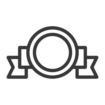 Winner success icon symbol vector image. Illustration of reward champion win championship bedge design image