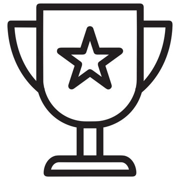Winner success icon symbol vector image. Illustration of reward champion win championship bedge design image