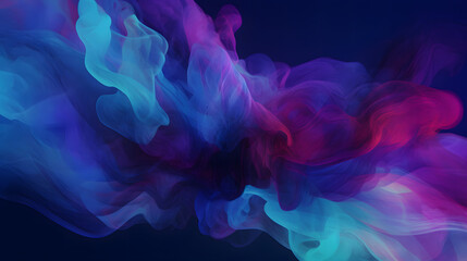 水や火のように流れる青色系の抽象背景 No.009  Abstract Background of Flowing Blue Colors like Water or Fire Generative AI - obrazy, fototapety, plakaty