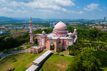 University Malaysia Sabah Masjid, UMS Mosque, located in kota kinabalu, sabah, Malaysia
