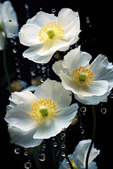 Beautiful White Flowers Close-Up