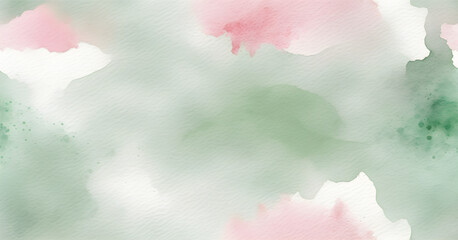 soft-gray-and-mist-green-and-rose-pink-watercolor-background, generative ai