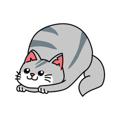 Cute cat vector illustration for your asset design