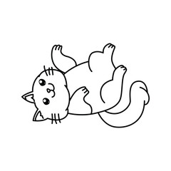 Cute cat vector illustration for your asset design