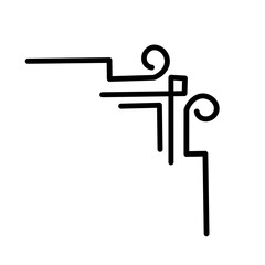 corner border vector decoration