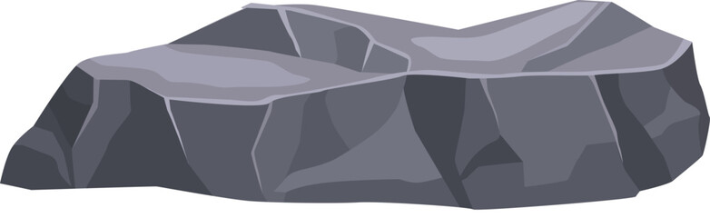 Cartoon stone. Rock boulder. Game landscape element © LadadikArt