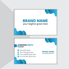 Modern corporate business card design template
