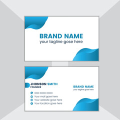 Modern corporate business card design template
