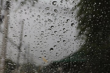 rain drops on window