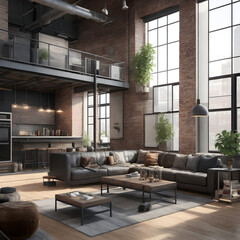 Obraz premium modern living room