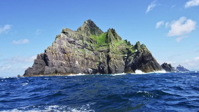 Island in Europe. Blue skies Ireland