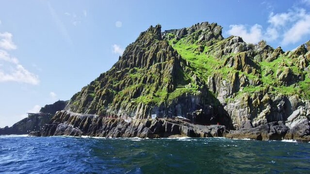 Ireland Island. Steep cliffs. Great Skellig