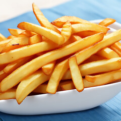 french fries in a bowl, french fries on a plate, french fries with ketchup, ai, ai generated, generated, ai generative, generative