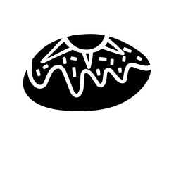 donut silhouette icon