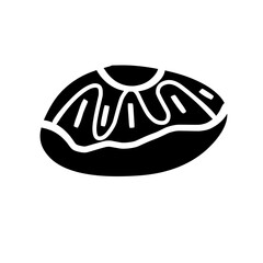 donut silhouette icon