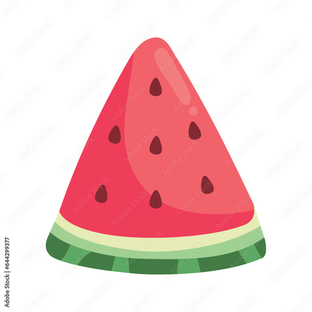 Canvas Prints slice watermelon fresh fruit icon