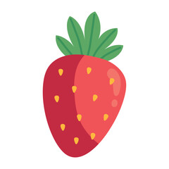 strawberry fresh fruit icon