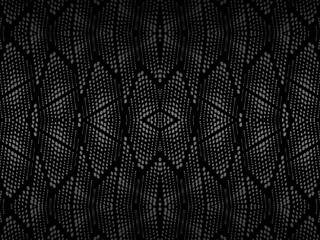 Black abstract background design. Modern wavy lines (guilloche curves) pattern in monochrome colors. Premium line texture for banner, business background. Dark horizontal vector template.