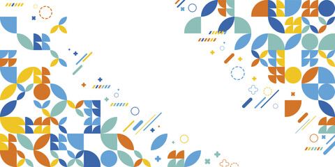 Abstract Shapes Color Geometrical Background