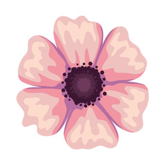 flower watercolor style icon