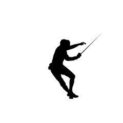 fencing silhouette