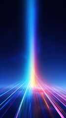 Flying lights. Pink, blue colors. Abstract background.