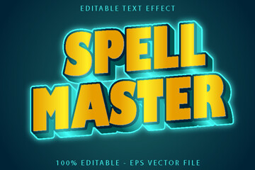 Spell Master Editable Text Effect Cartoon Style